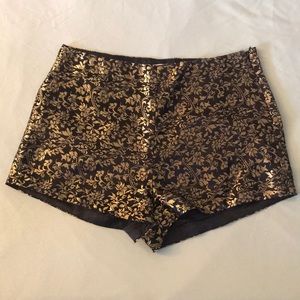 Gold Patterned Shorts from LF
